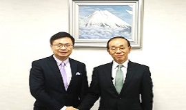 黄志芳・中華民国対外貿易発展協会（TAITRA）董事長が谷崎理事長を表敬