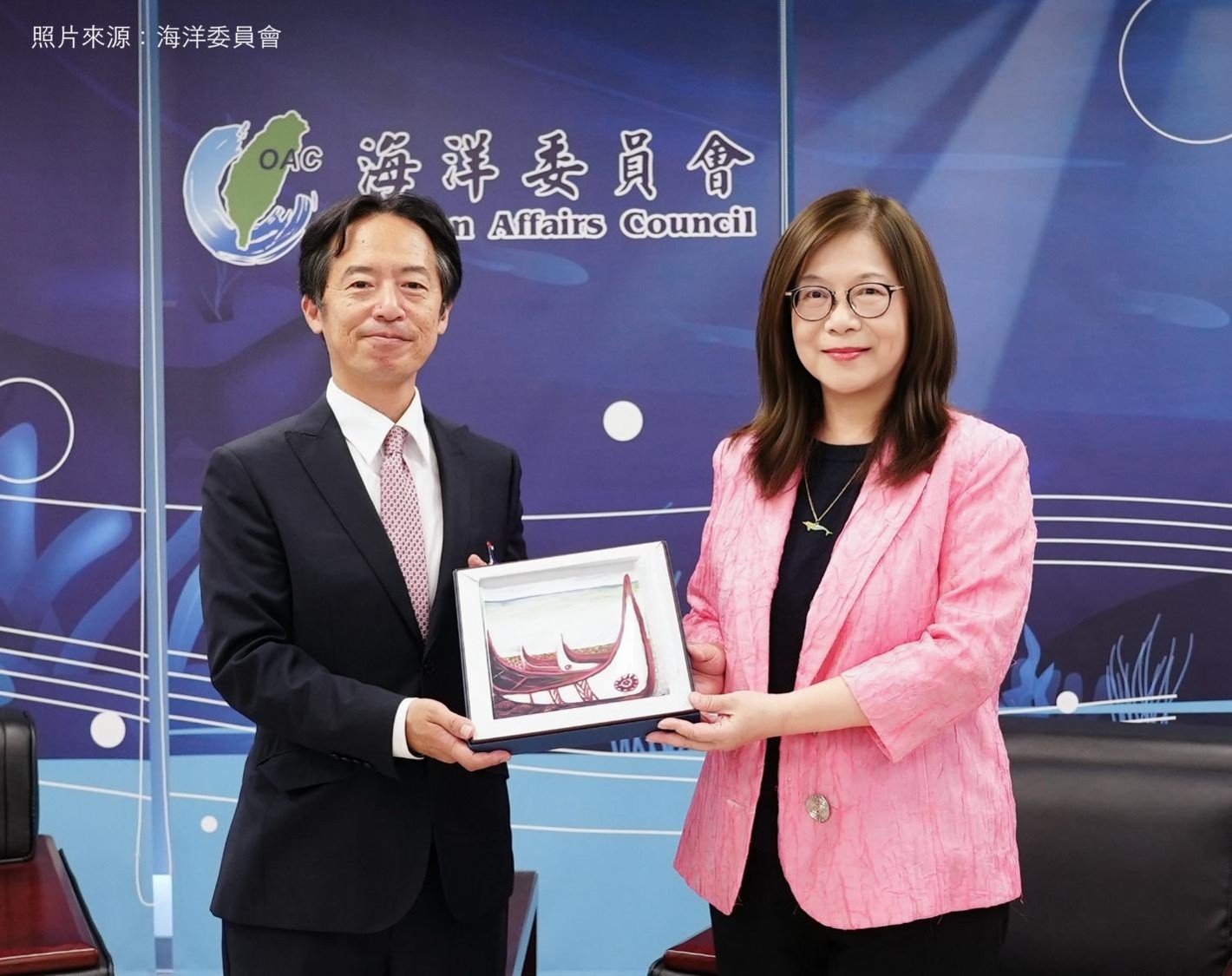 【高雄事務所】福永護所長拜會管璧玲海洋委員會主任委員